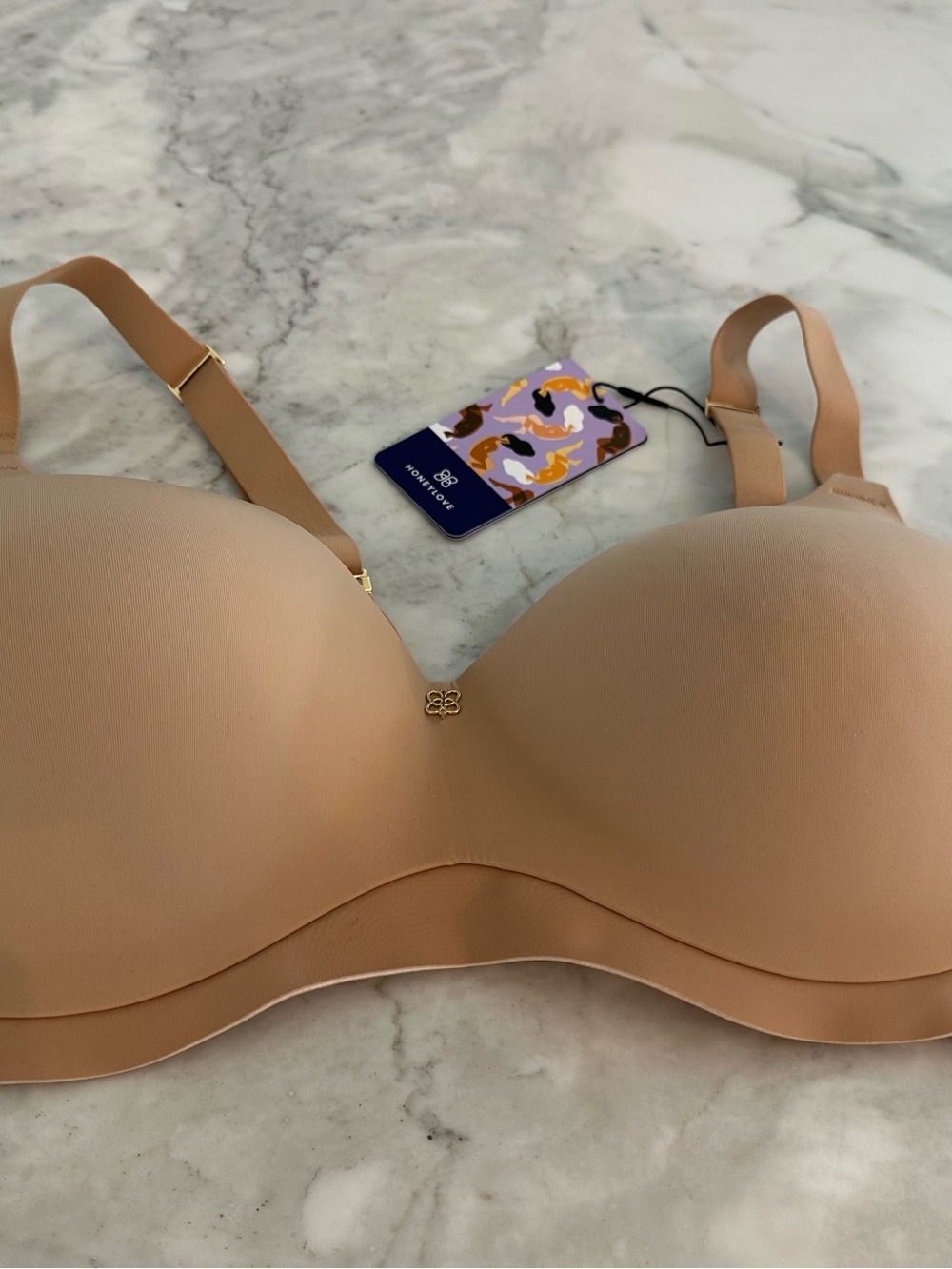 Honeylove Smooth Nude T-Shirt Bra in Light Beige